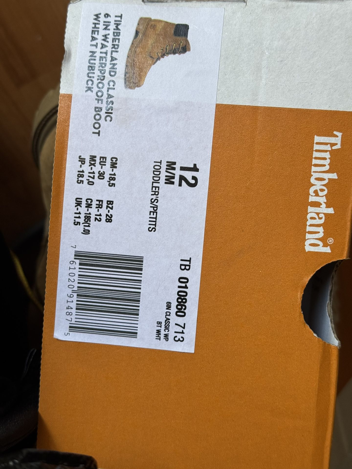 Boys 12c Timberlands