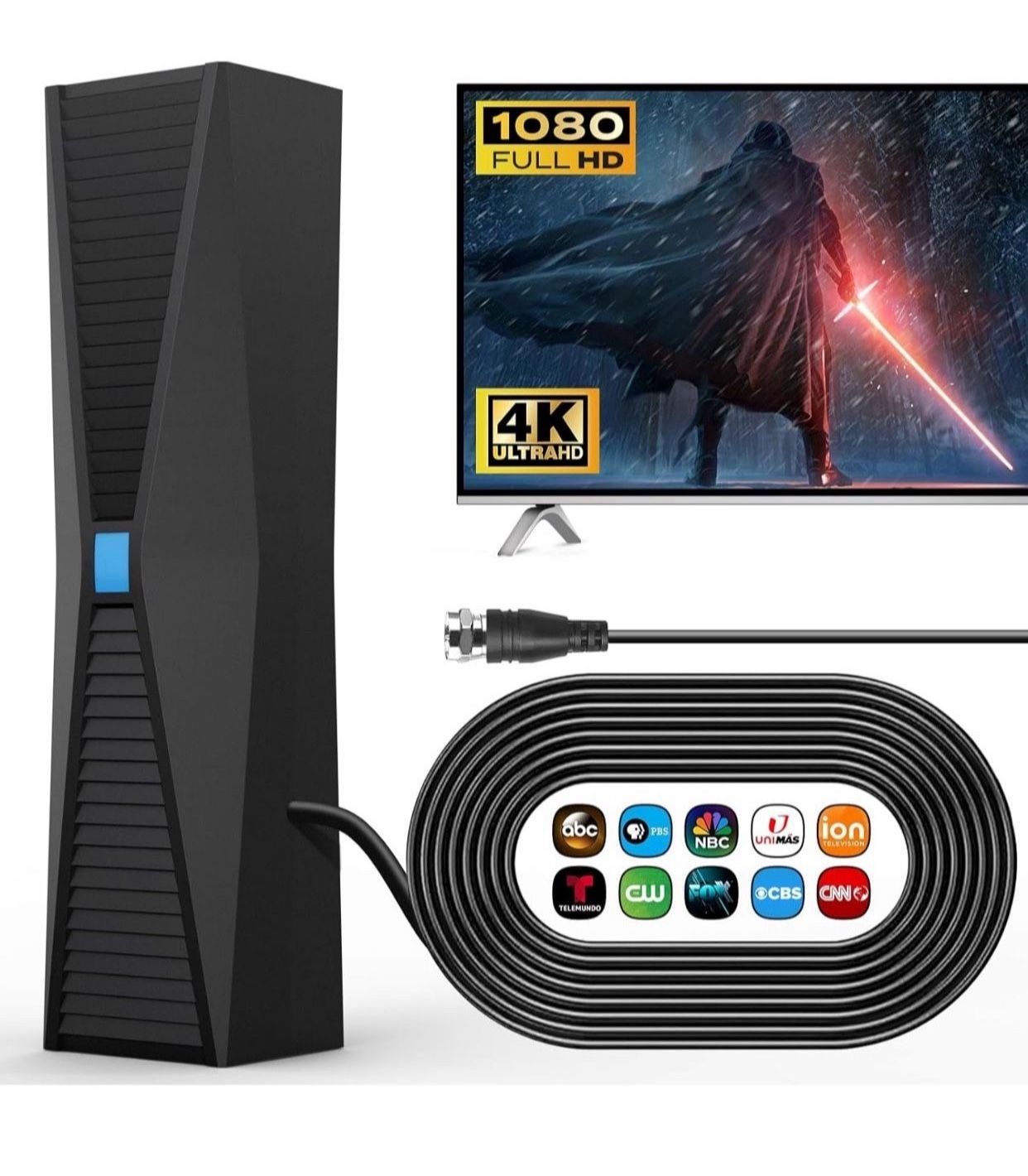 2025 Tv Antenna for Smart TV Indoor, HD TV Antenna Indoor for Local Channels, TV Indoor/Outdoor Suitable for Various Regions, Television Antenna Perfe