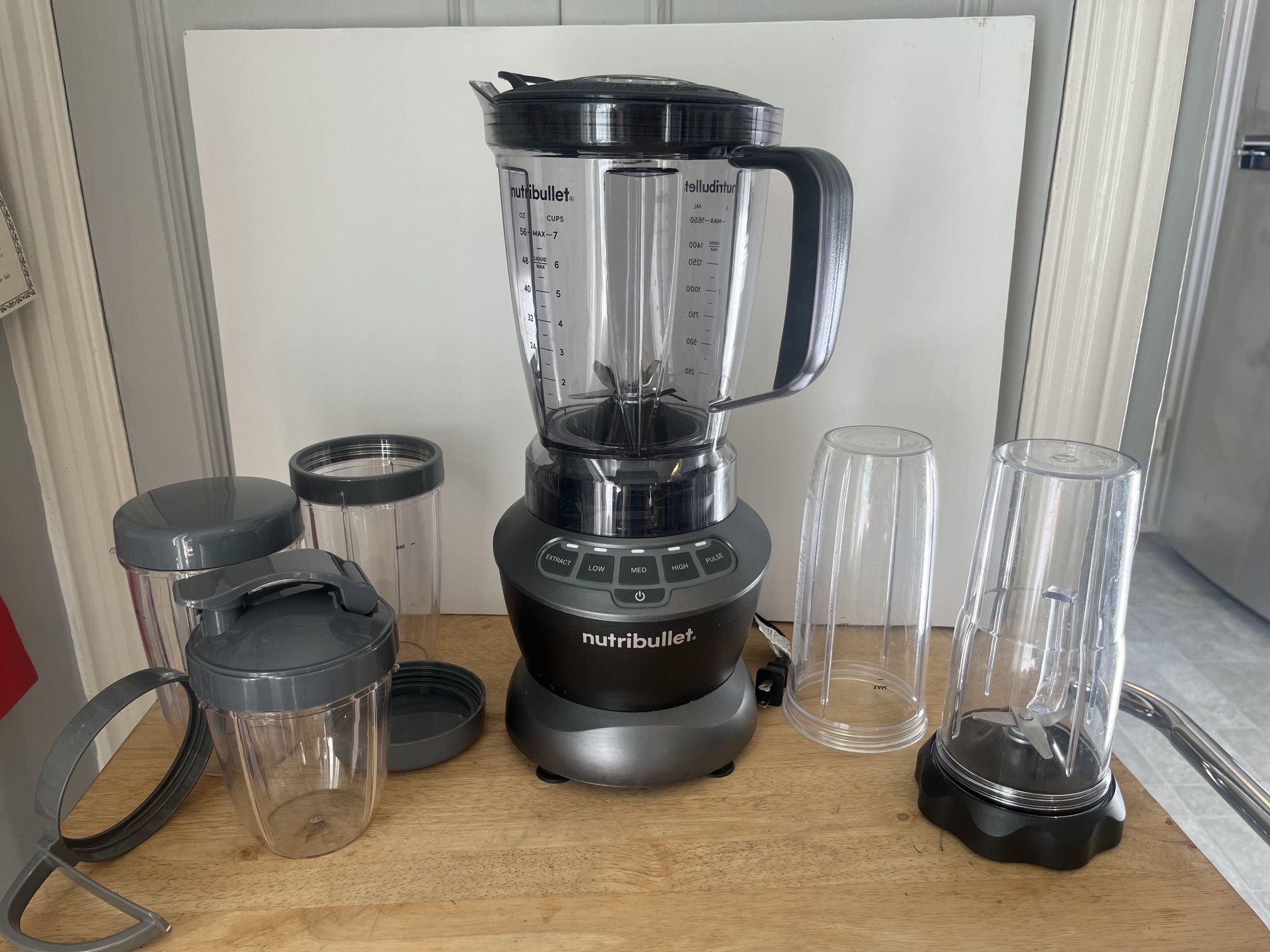 Nutribullet Blender Combo- Pitcher and Smoothie Containers and Base Model # NBC-12A -retails For $175