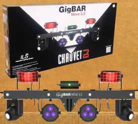 Chauvet DJ Strobe Lights LED Derby Effect Laser Light Moving Heads UV Blacklight Carrying Case & Tripod Stand GigBAR Move ILS 🚨 Payment Options Avail