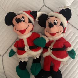 Mickey And Minnie Plush (vintage)