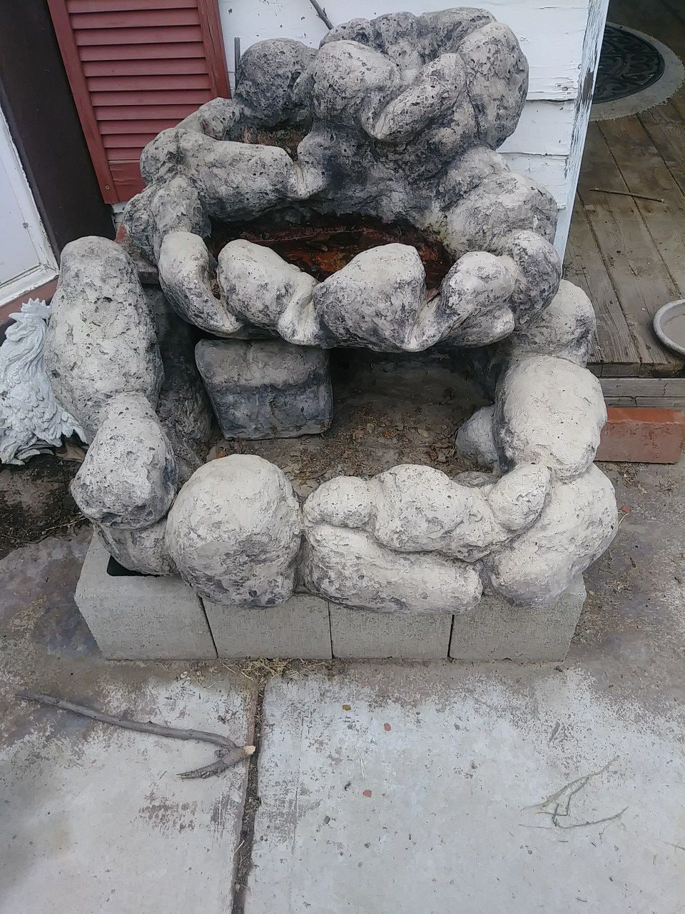 Solid stone(heavy) garden/yard fountain