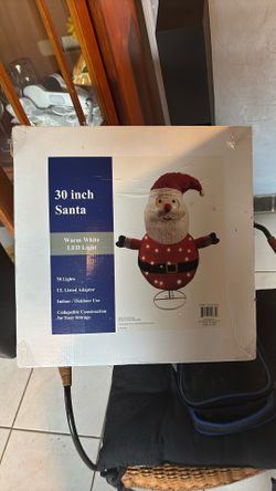 30 Inch Santa Warm White Lead Lights