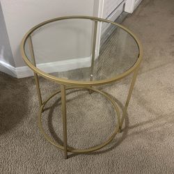 Glass End Table