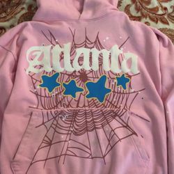 Pink Atlanta Sp5der Hoodie 