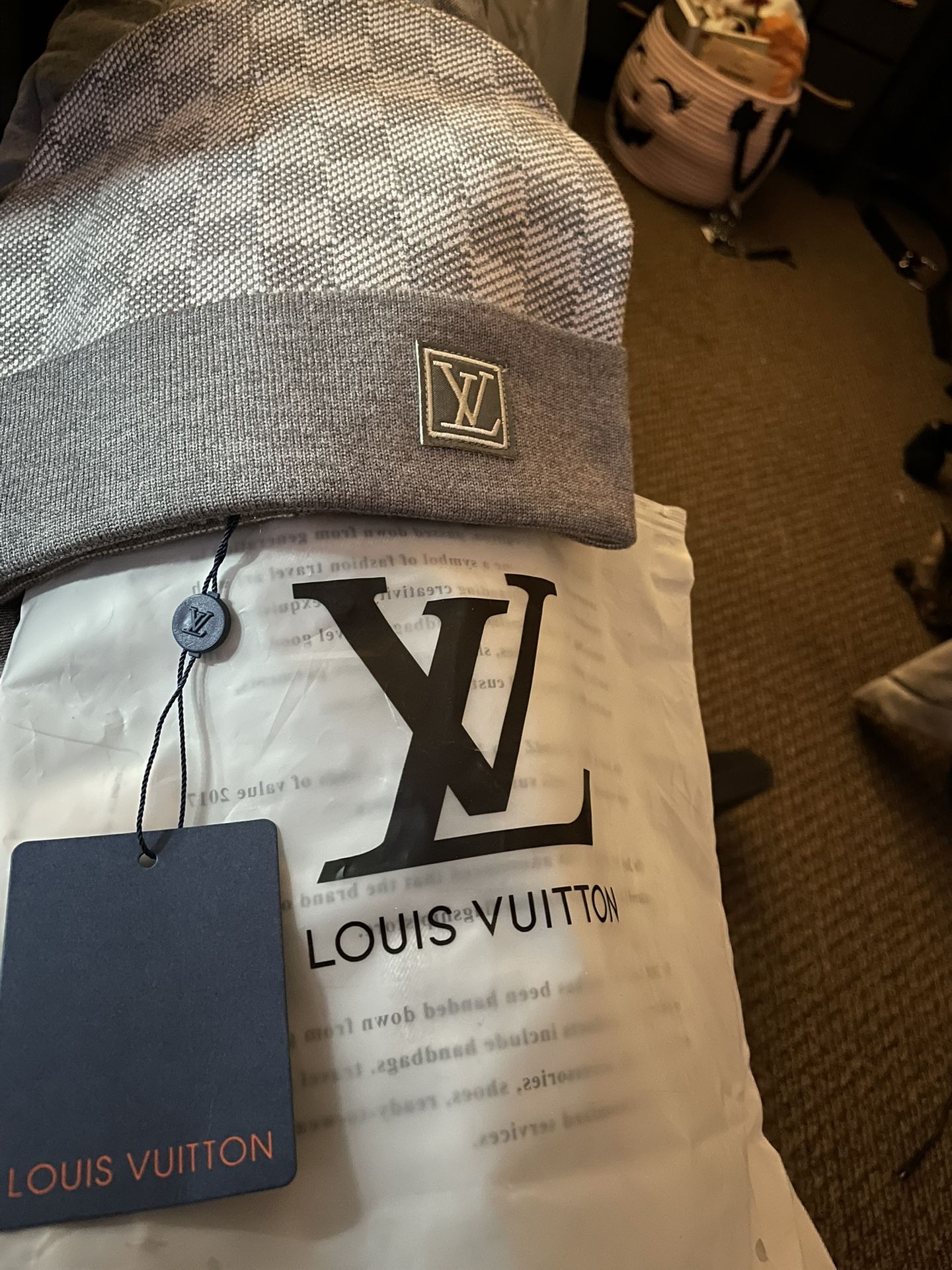 Louis Vuitton Beanie & Receipt.