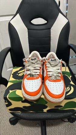 BAPE Sta Low-Top Sneakers Orange White