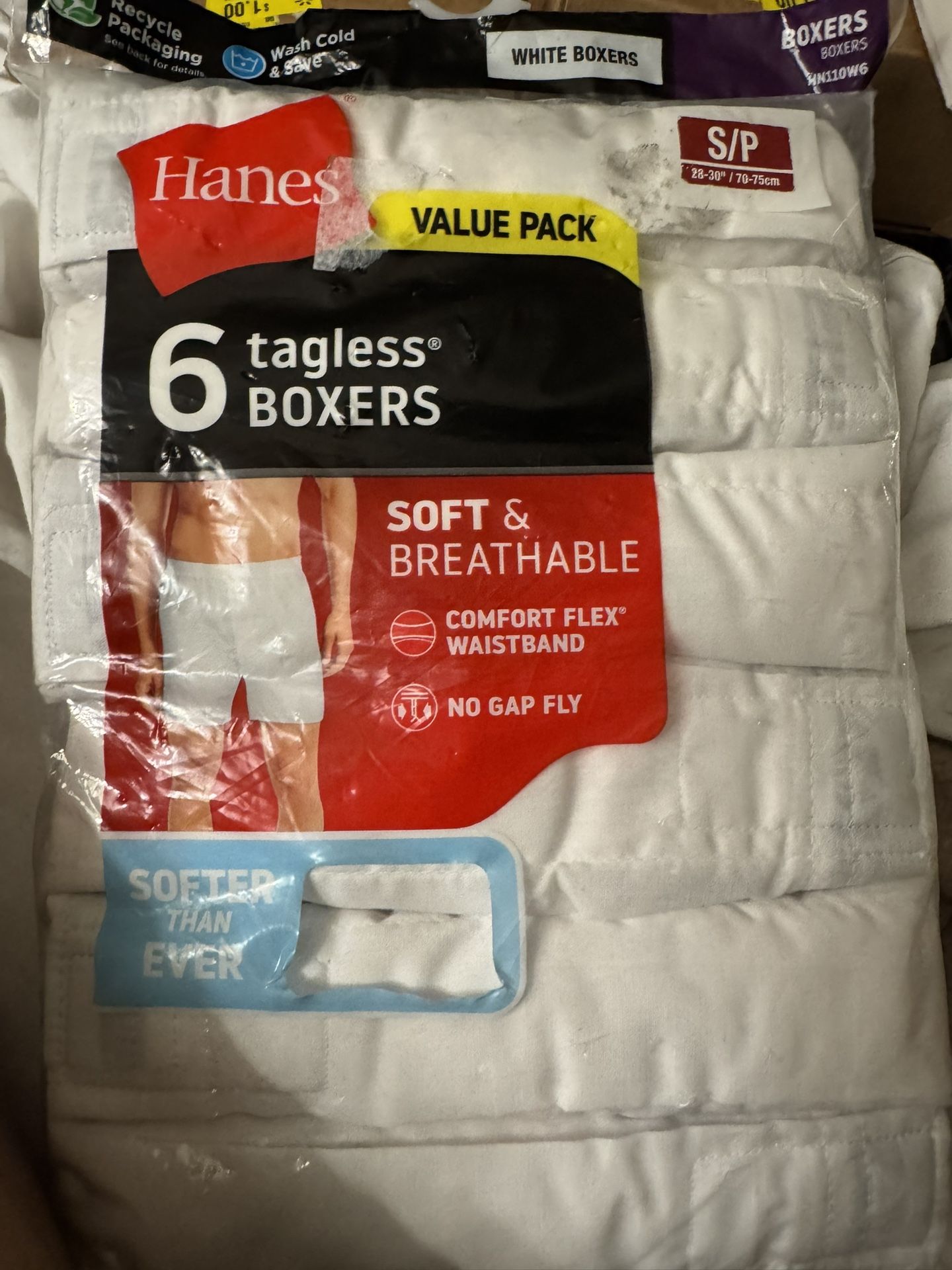 New Hanes 6 Pack Tables Boxers