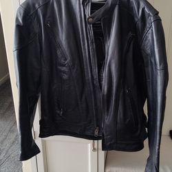 Men Leather Motorcycle Jacket, Alter Ego