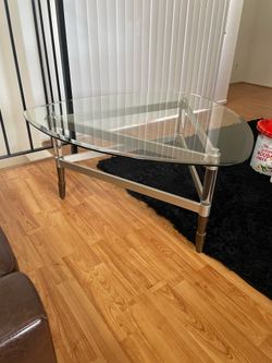 MUST GO TOMORROW! Unique Vintage MCM Glass Coffee Table