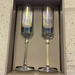 Mr & Mrs Champagne Glasses 