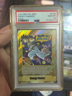 Dragon Ball super fusion world Energy Marker E-90 Gold SB02 Manga 2
