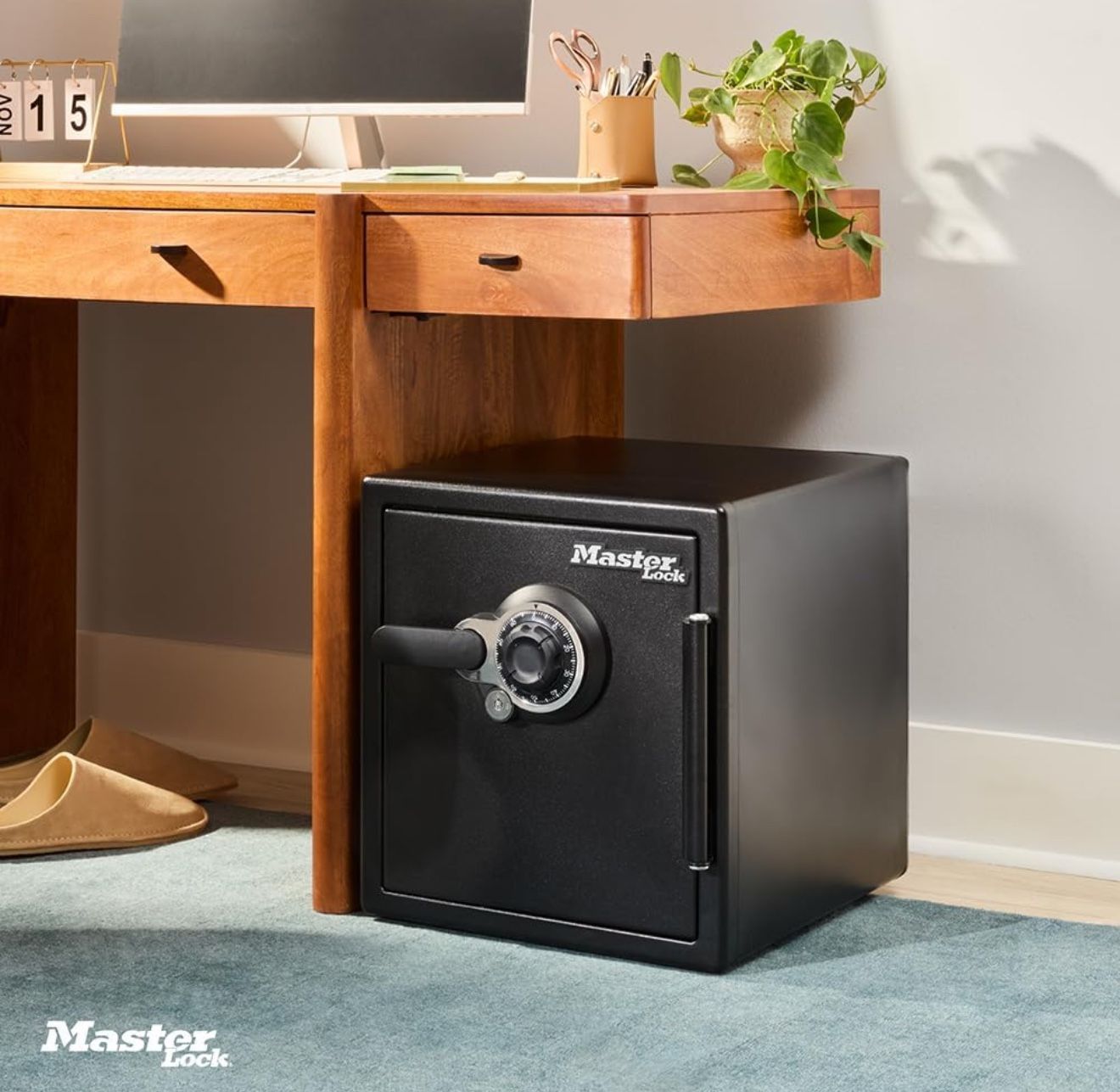 Master Lock Black Premium Fireproof Safe with Combination Dial, STW123DUB