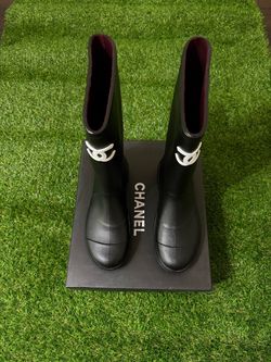 Chanel Rubber Rain Boots