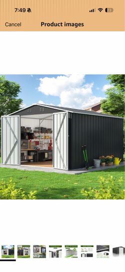 Brand new 8x12 FT Outdoor Storage Shed, Metal