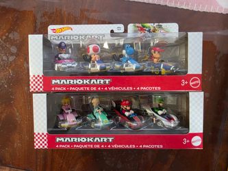 Hot Wheels 4-Pack Sets - Mario Kart & Batman RacerVerse