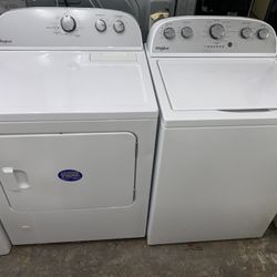 Whirlpool Set Washer And Dryer Gas Good Condition We Delivery 