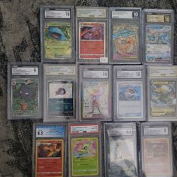 Pokemon cards slabs