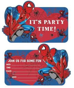 Spider-Man Invitation Postcards