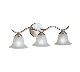 Kichler Dover 22.5-in 3 Light Brushed Nickel Transitional Bathroom Vanity light - New
