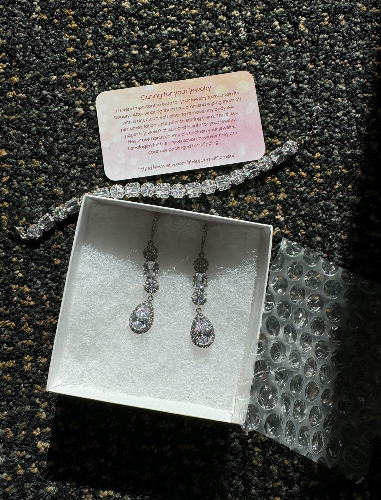 Swarovski wedding Bracelet And Earrings