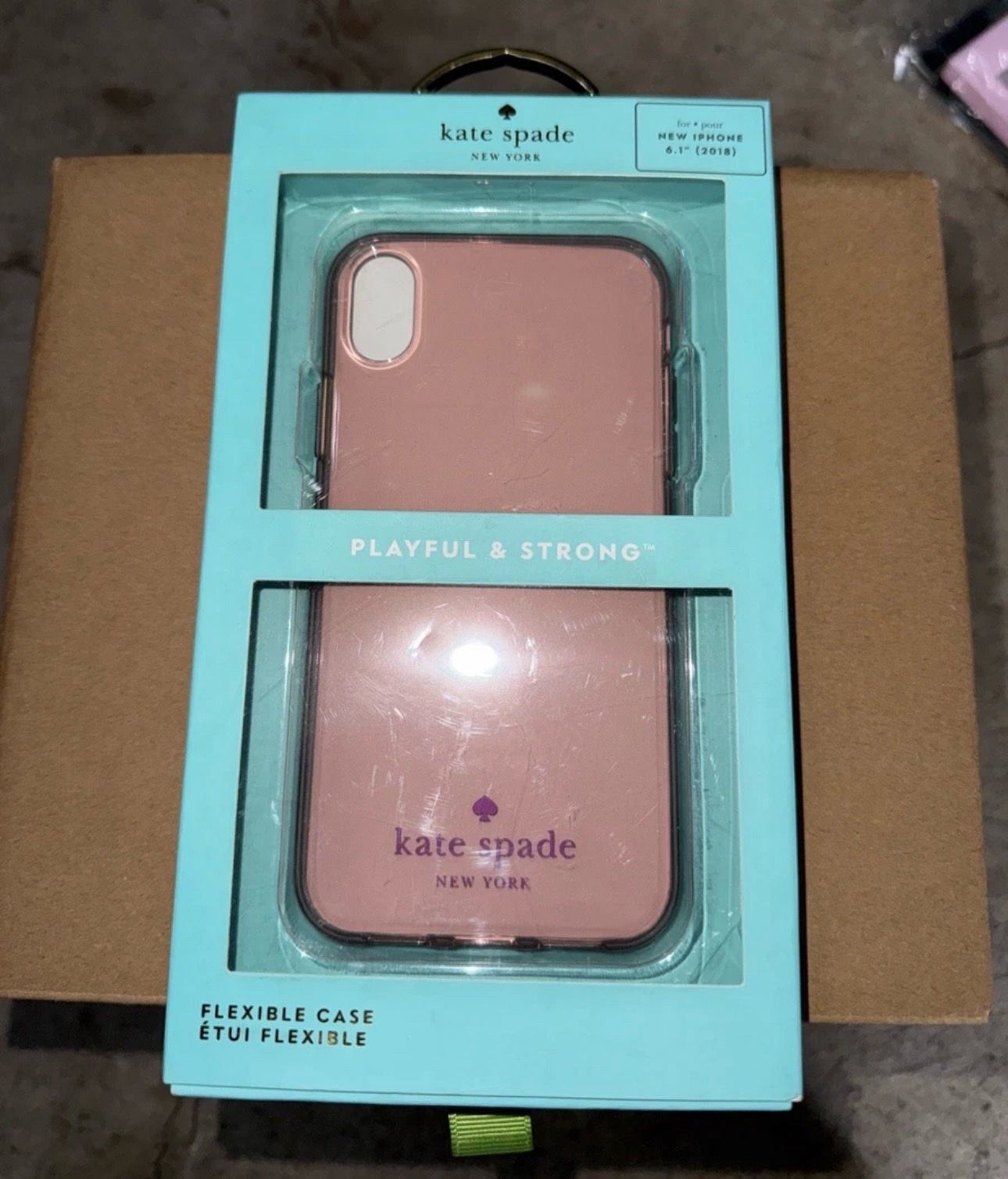 Kate Spade New York Flexible Phone Case in a Pink “Rose” Color For The iPhone XS Max
