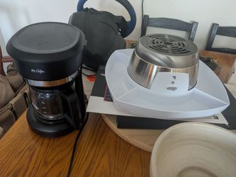 Coffee pot and s'mores machine