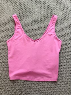 Hollister Pink Cropped Tank Top