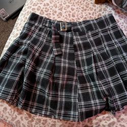 Plaid Mini Skirt 