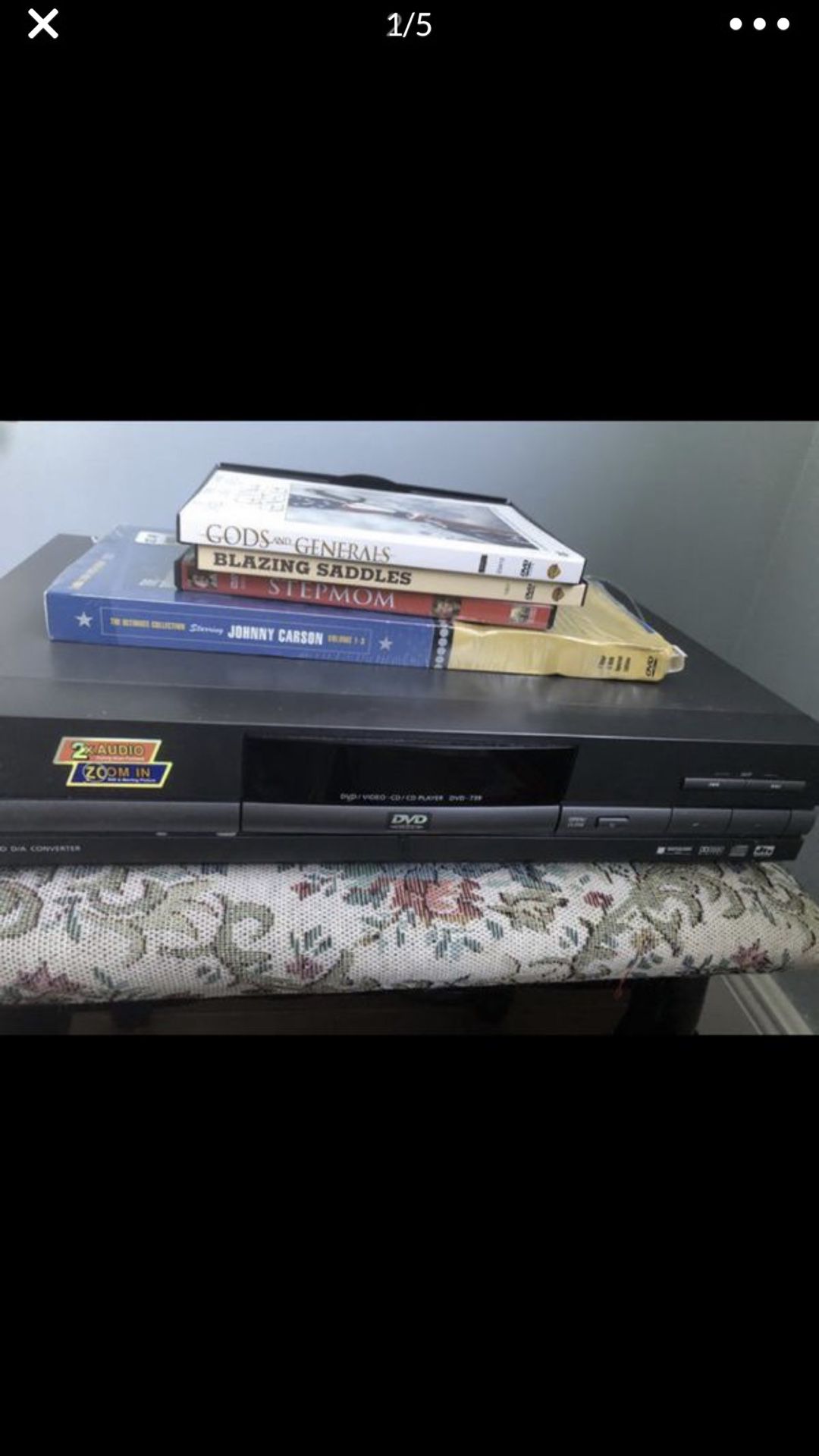 Samsung DVD player and discs, all for $ 25
