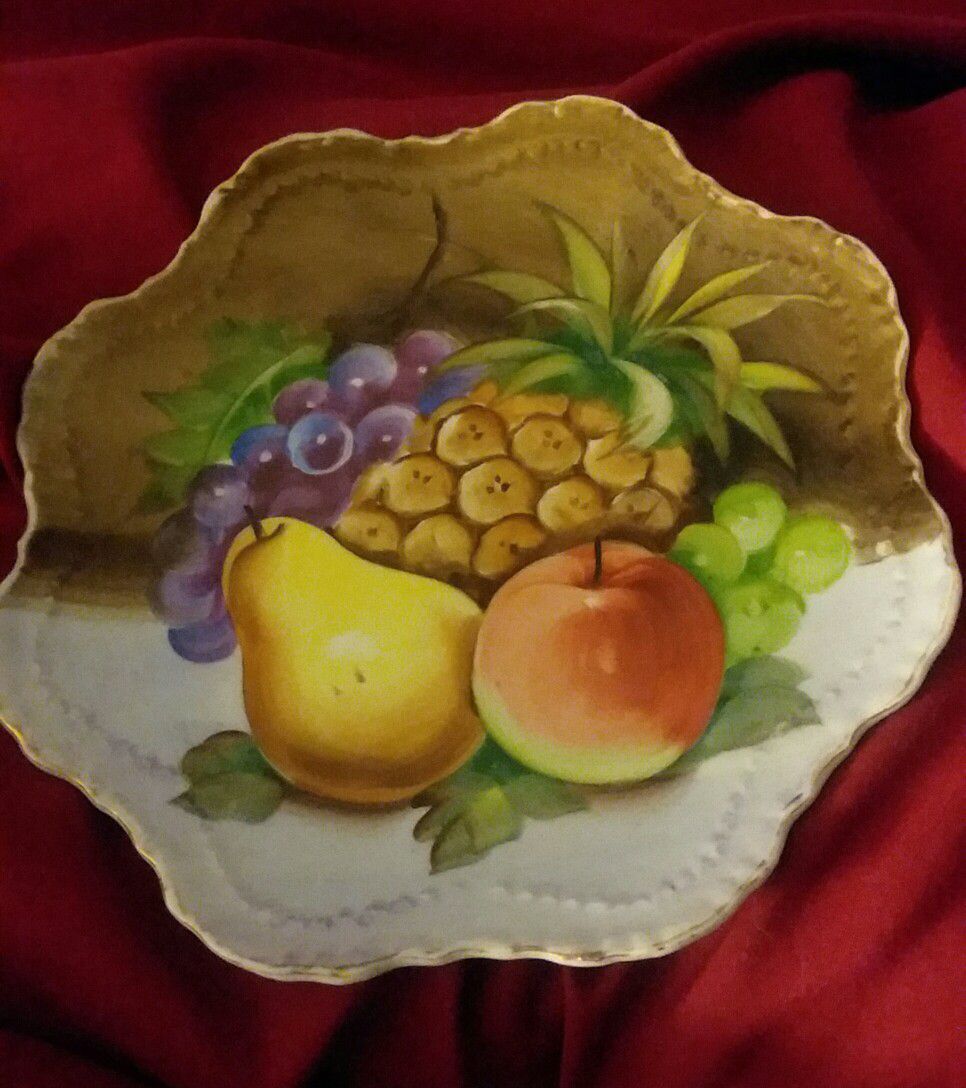 Lefton China Decorative Fruit Plate