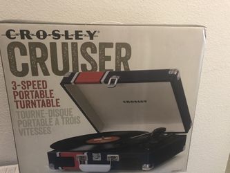 CrosleyCruiser 3Speed portable turntable, CR8005A-ST