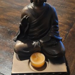 Buddha With Candle 