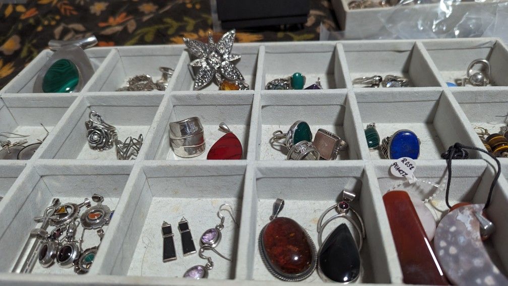 Large Jewelry and Gemstone Collection For Sale!