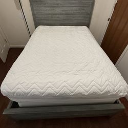 Grain Wood Furniture Montauk Full Solid Wood Panel Bed - Modern Rustic / Rustic Farmhouse