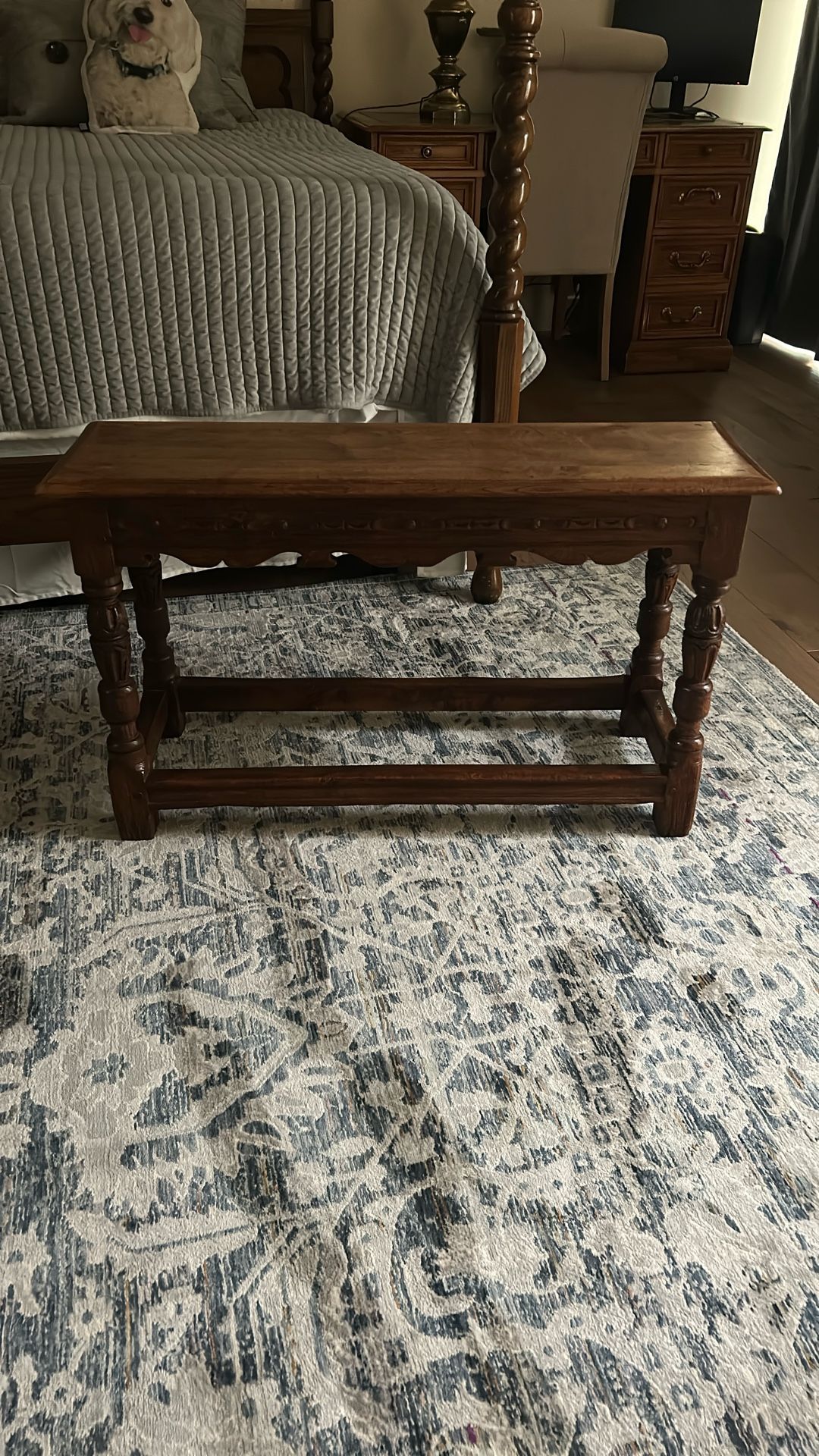 Antique Console Table/Bedroom Bench