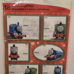 Thomas & Friends 18 Self-Stick Gift Tags