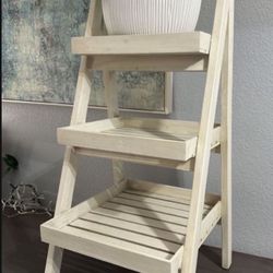 🥗🥗 WORLD MARKET Natural Light Wood Display Shelf