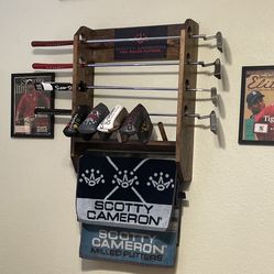 Custom Putter Rack w/ Scotty Cameron Tag