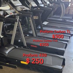 Proform and Nordictrack Treadmill starting at 249$  