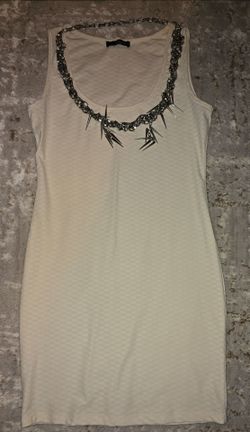 Ivory dress w/Necklace