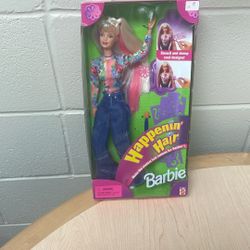 Happenin Hair Barbie With Tattoos In Box New