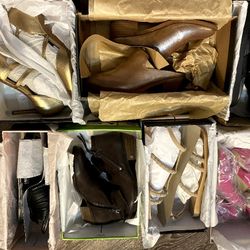 Wholesale Lot 7 Pairs Women Shoes Heels Pumps Platform sandals 6 6.5 7 7.5 8