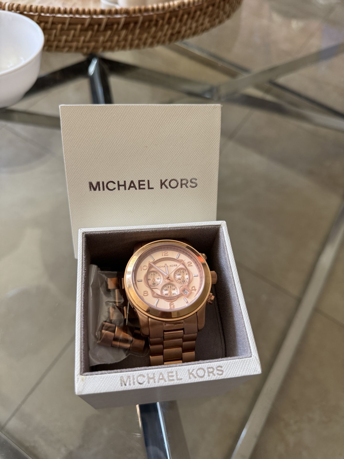 Michael Kors Runway Chronograph Rose Gold Watch