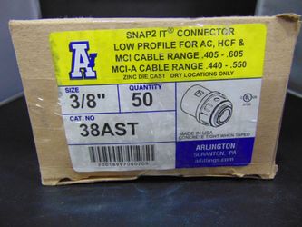 3/8" Snap2it Connectors - 4 Boxes