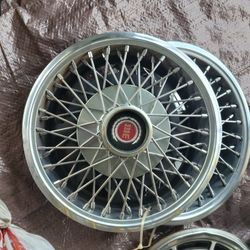 2 Vintage Ford Spoke Hub Caps