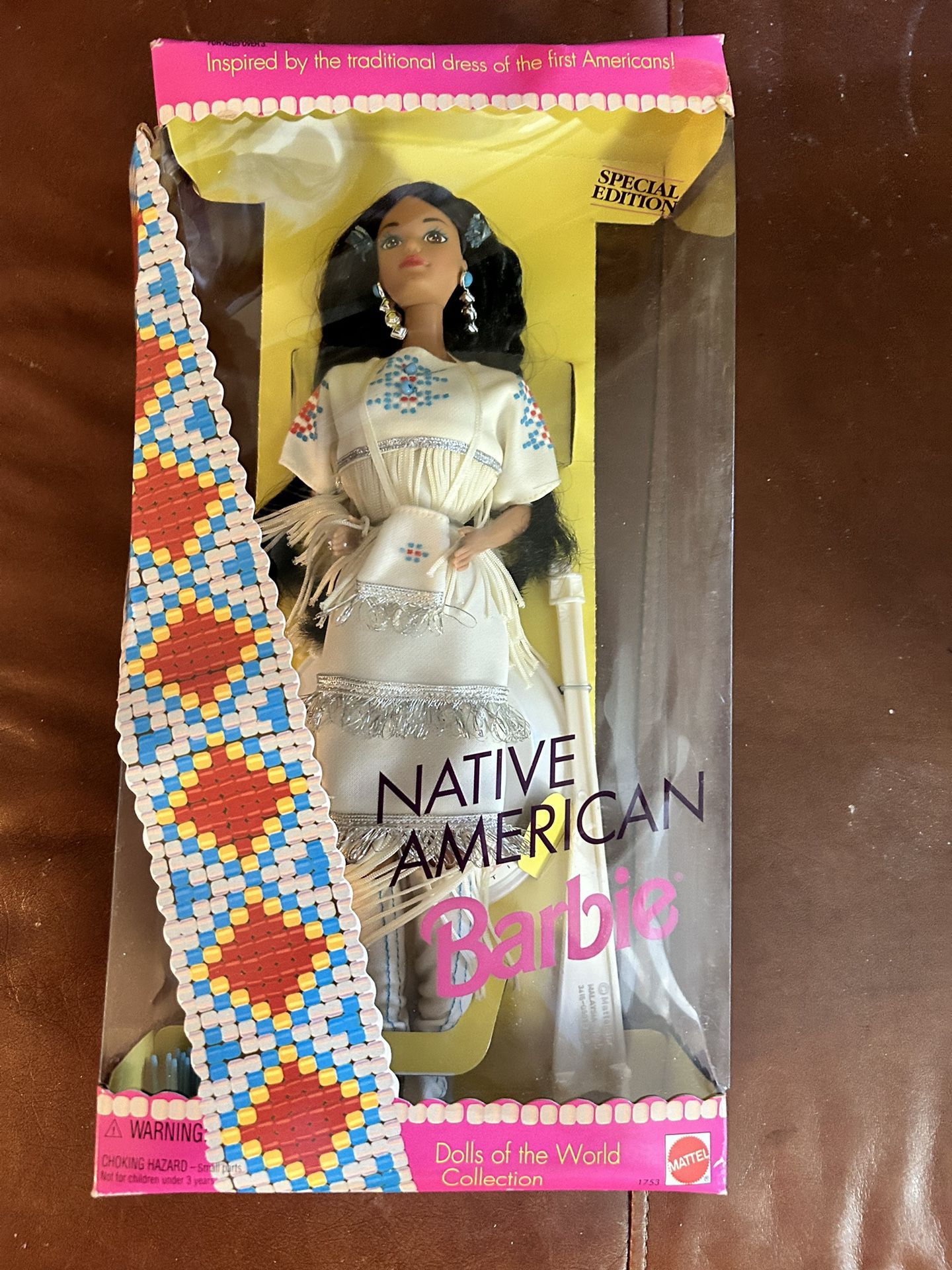 1992 NIB SPECIAL EDITION NATIVE AMERICAN BARBIE DOLLS OF THE WORLD COLLECTION.