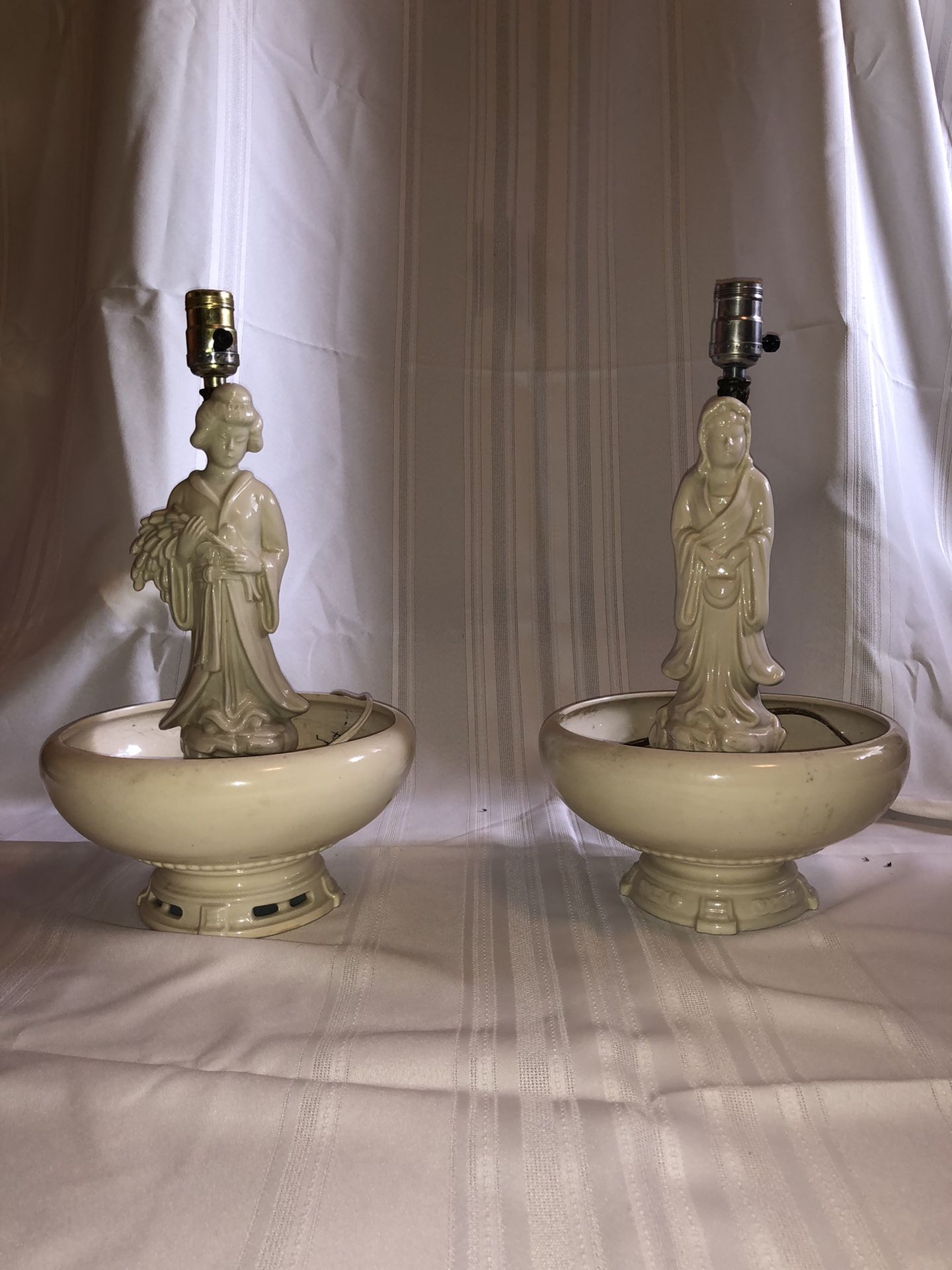 Chinese Lamps with no lamp shades