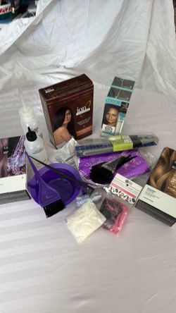 Various Hair color, dye highlight supplies