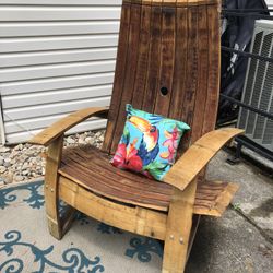 Wine Barrel Adirondack Chairs